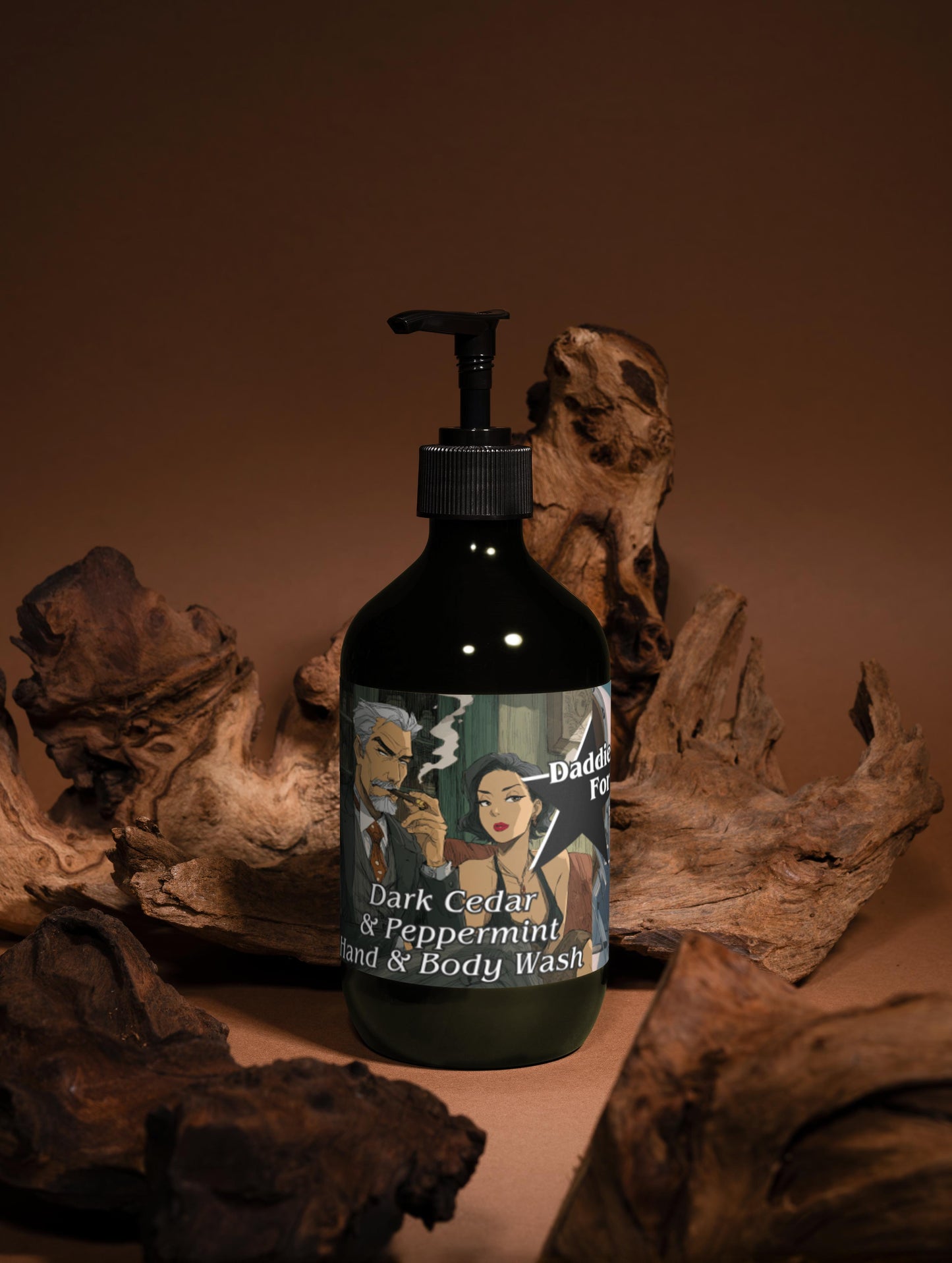Daddies for Baddies Dark Cedar and Peppermint Hand & Body Wash,
