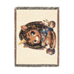 Little Crafting Chloe 100% Cotton Woven Throw Blanket Original Artwork Heirloom Keepsake Unicorns4everyone