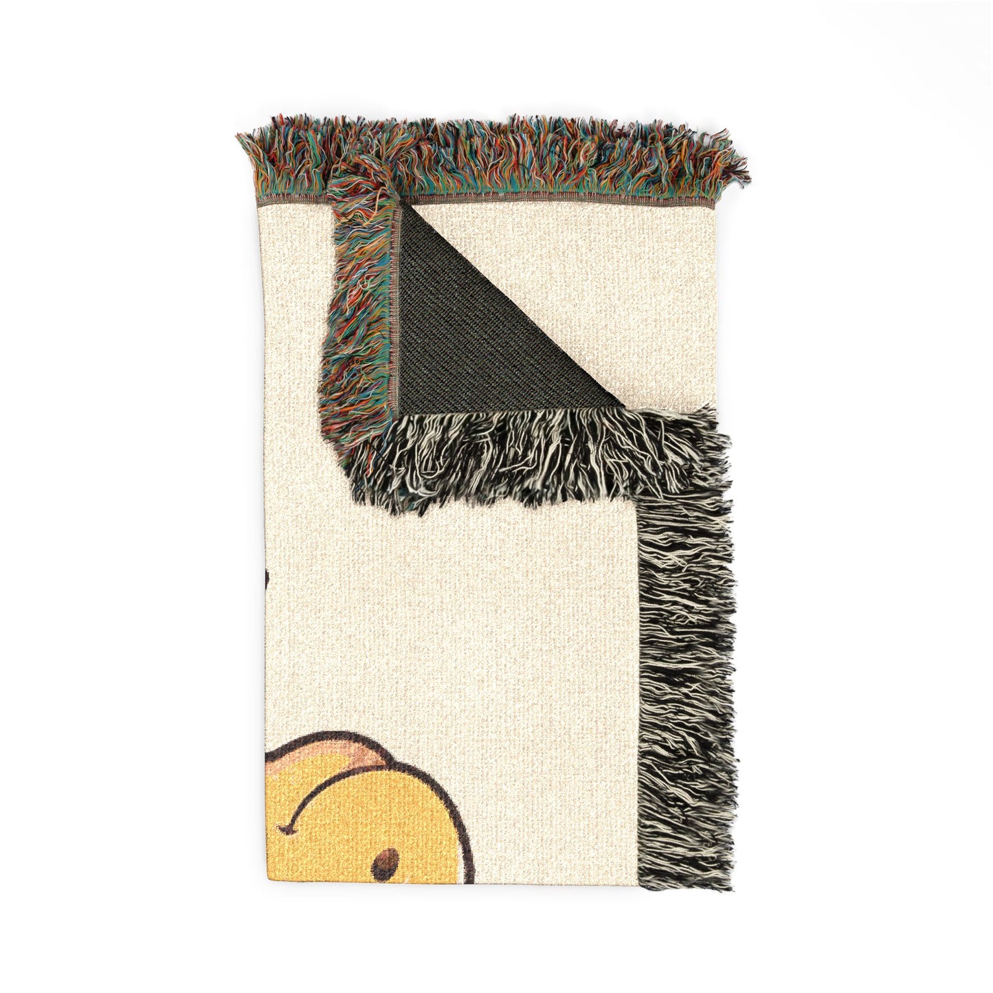 Auburn Sweet Golden Unicorn Throw Blanket — Cute Unicorns4everyone Woven Fringe Blanket