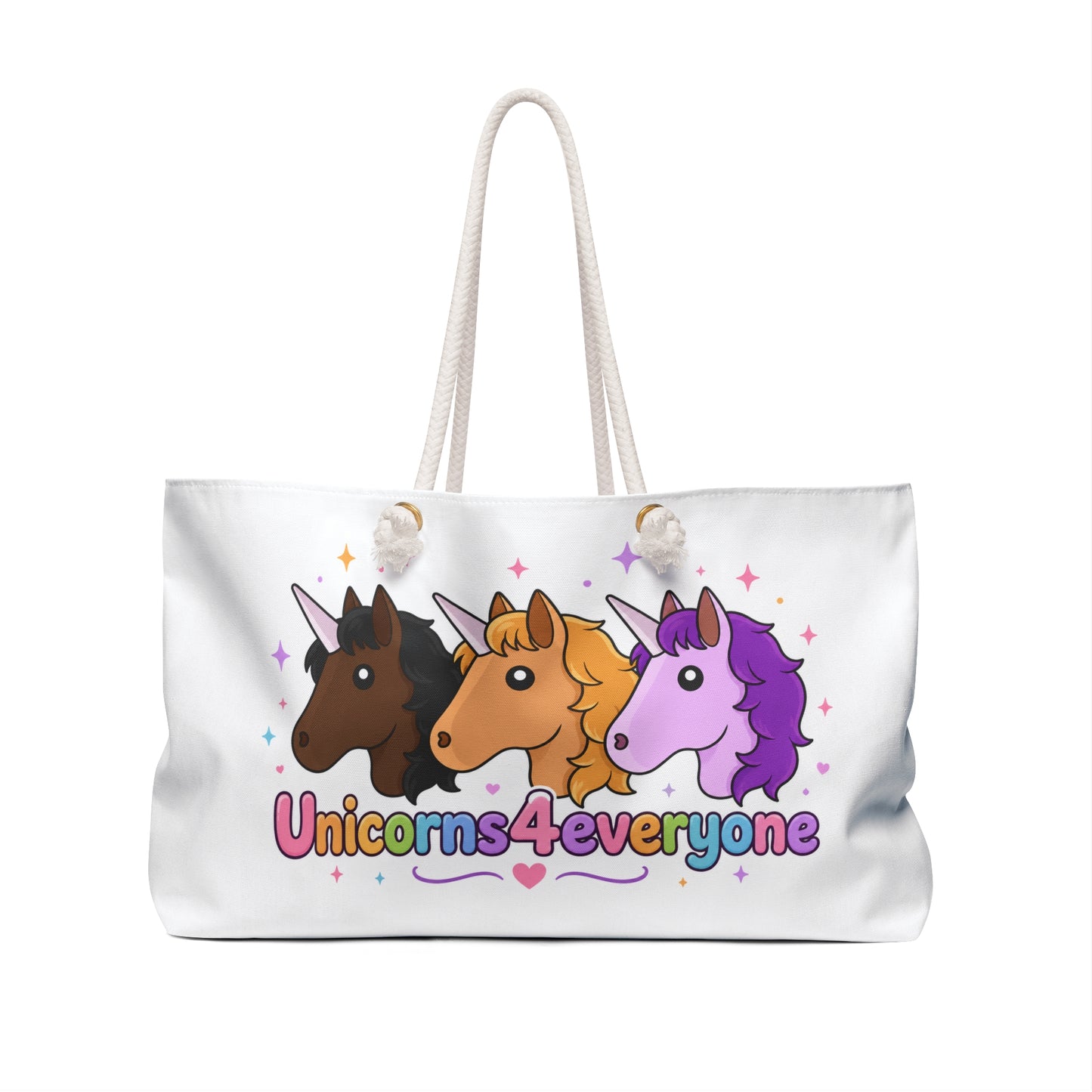 Beyond the Last Unicorn Unicorns4Everyone Weekender Bag – Cute Unicorn Travel Tote