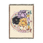Together we Ride Magical Unicorn Crew 100% Cotton Woven Throw Blanket Original Artwork Heirloom Keepsake 52 × 37 Fringe unicorns4everyone