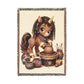 Crafting Chloe The Unicorn Potter 100% Cotton Woven Throw Blanket Original Artwork Heirloom Keepsake Unicorns4everyone