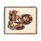 Crafting Chloe The Unicorn Potter 100% Cotton Woven Throw Blanket Original Artwork Heirloom Keepsake Unicorns4everyone