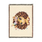 Curly Freckles Crystal Unicorn 100% Cotton Woven Throw Blanket Original Artwork Heirloom Keepsake Woven Fringe Blanket