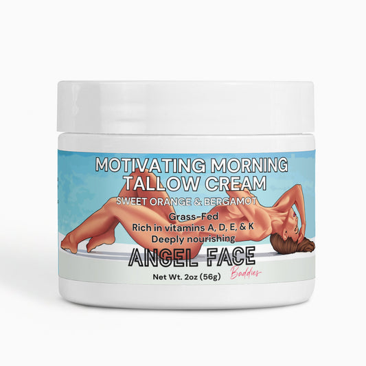 Motivating Morning Sweet Orange & Bergamot Tallow Cream by Angelface Baddies