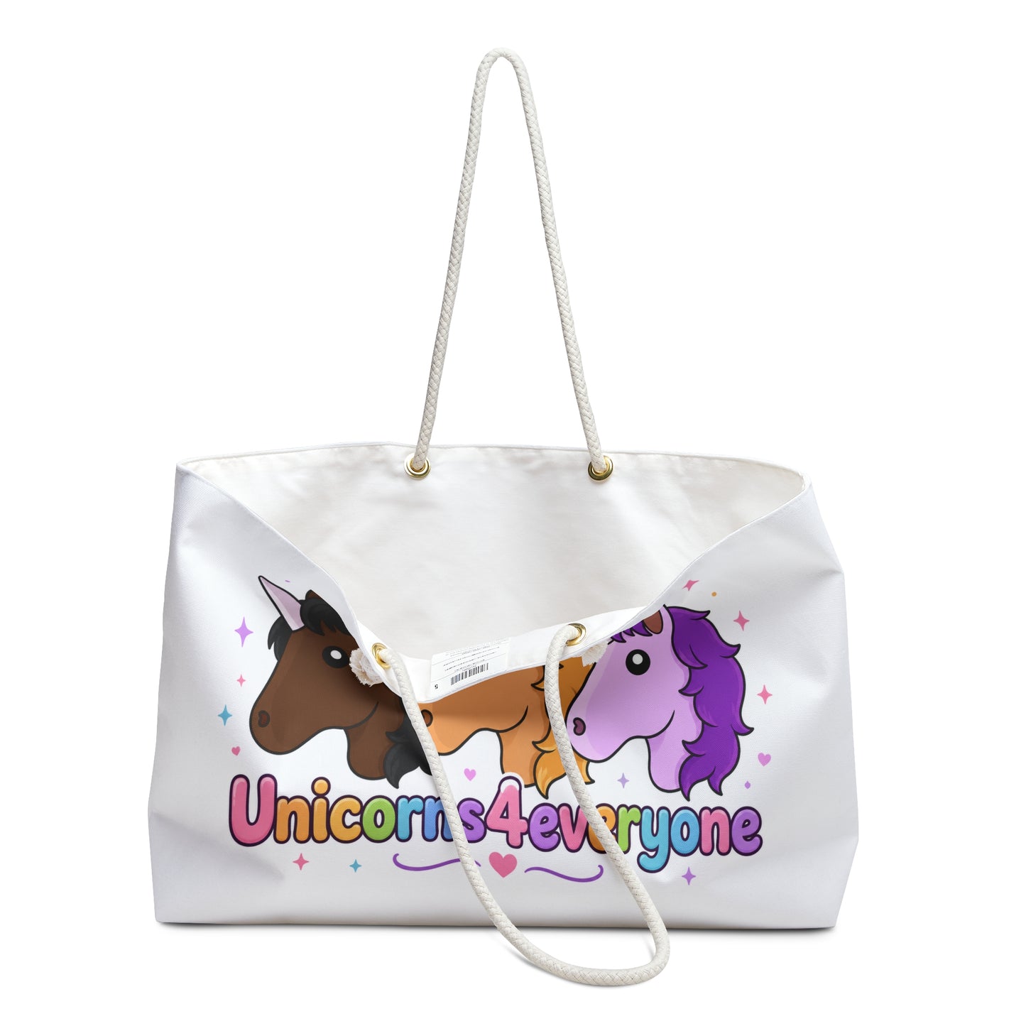 Beyond the Last Unicorn Unicorns4Everyone Weekender Bag – Cute Unicorn Travel Tote