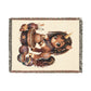 Crafting Chloe The Unicorn Potter 100% Cotton Woven Throw Blanket Original Artwork Heirloom Keepsake Unicorns4everyone