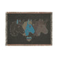 Bros Club Woven Throw Blanket | Cozy Cotton Unicorn Blanket by Unicorns4Everyone