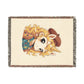 Little Painting Poppy 100% Cotton Woven Throw Blanket Original Artwork Heirloom Keepsake Unicorns4everyone