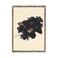 Ebony Magical Unicorns4everyone Throw Blanket — Cute Black Unicorn Woven Fringe Blanket