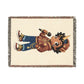 Jett The Rockstar Unicorn 100% Cotton Woven Throw Blanket Original Artwork Heirloom Keepsake Unicorns4everyone