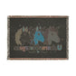 Beyond the Last Unicorn Throw Blanket — Cute Black Unicorn4everyone Woven Fringe Blanket