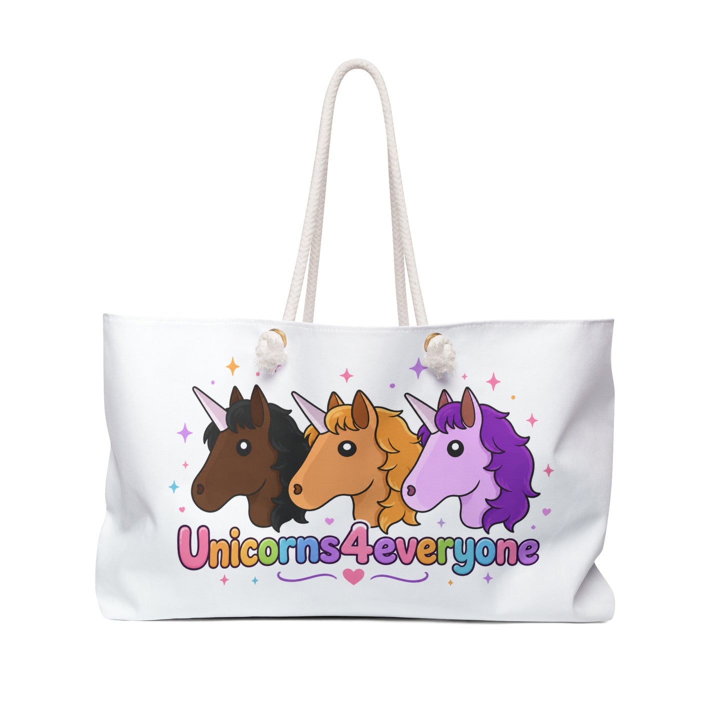 Beyond the Last Unicorn Unicorns4Everyone Weekender Bag – Cute Unicorn Travel Tote