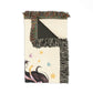 Golden Joy Unicorns4everyone Throw Blanket — Cute Black Unicorn Woven Fringe Blanket