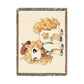 Poppy the Painting Unicorn 100% Cotton Woven Throw Blanket Original Artwork Heirloom Keepsake Unicorns4everyone